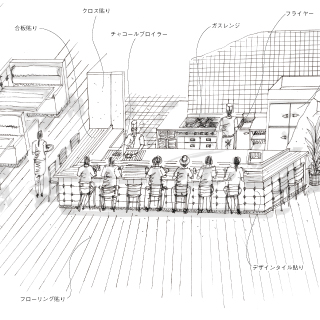 スケッチから学ぶ新しい飲食店づくり